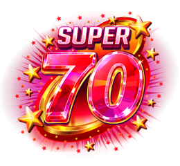 Super 70 Stars Badge